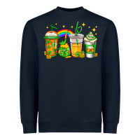 Navy st patricks day coffee Heavyweight Sweatshirt - Jasminsmagicworld