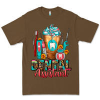 Cacao Dental Assistant Dentist Frappe Premium Tee - FaDigitalArtStudio