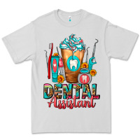 Dove Grey Dental Assistant Dentist Frappe Premium Tee - FaDigitalArtStudio
