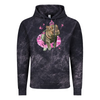 Cloud Black Baby Hippo With Tutu Vintage Hoodie - LillyAllenDesigns