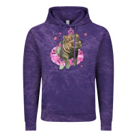 Cloud Purple Baby Hippo With Tutu Vintage Hoodie - LillyAllenDesigns
