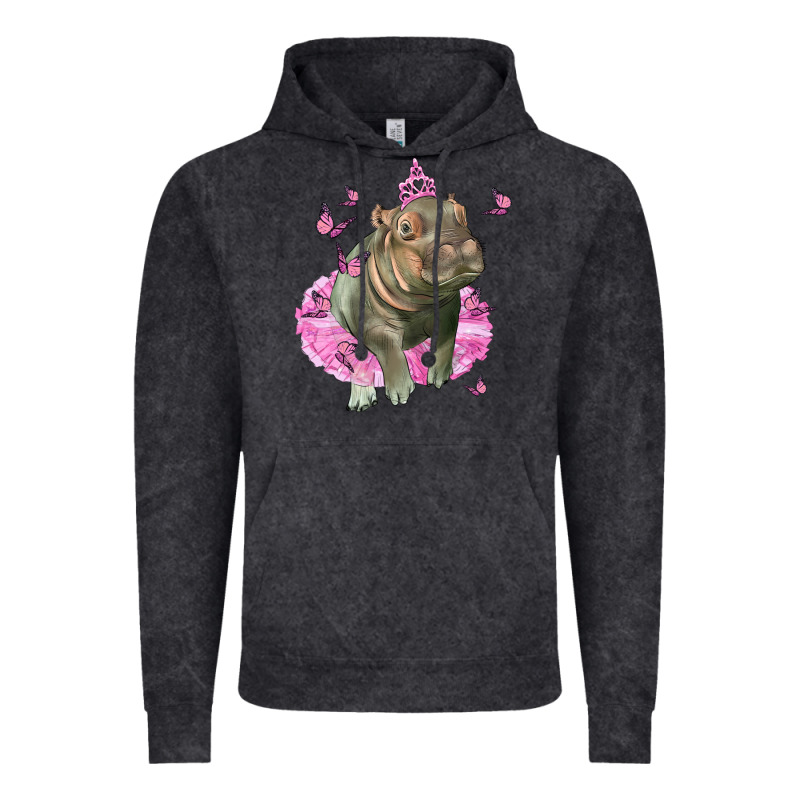 Baby Hippo With Tutu Vintage Hoodie by LillyAllenDesigns | Teevron