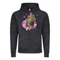Vintage Black Baby Hippo With Tutu Vintage Hoodie - LillyAllenDesigns