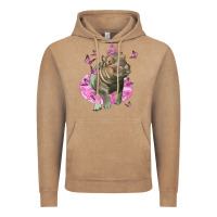 Vintage Coffee Baby Hippo With Tutu Vintage Hoodie - LillyAllenDesigns