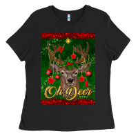 Black oh deer car air freshener Ladies Tee - BundleAndBundleShop