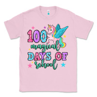Bubblegum Pink hundred magical days of school unicorn Classic Tee - OliviaCreatesArt