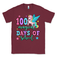 Burgundy hundred magical days of school unicorn Classic Tee - OliviaCreatesArt