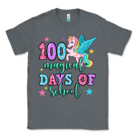Charcoal Heather hundred magical days of school unicorn Classic Tee - OliviaCreatesArt