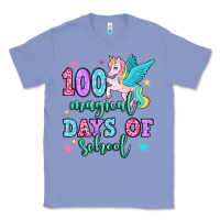 Colony Blue hundred magical days of school unicorn Classic Tee - OliviaCreatesArt