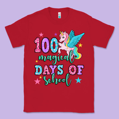 Hundred Magical Days Of School Unicorn Classic Tee Designed By Oliviacreatesart