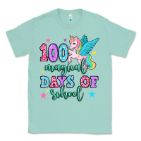 Seafoam hundred magical days of school unicorn Classic Tee - OliviaCreatesArt