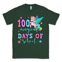Sports Green hundred magical days of school unicorn Classic Tee - OliviaCreatesArt