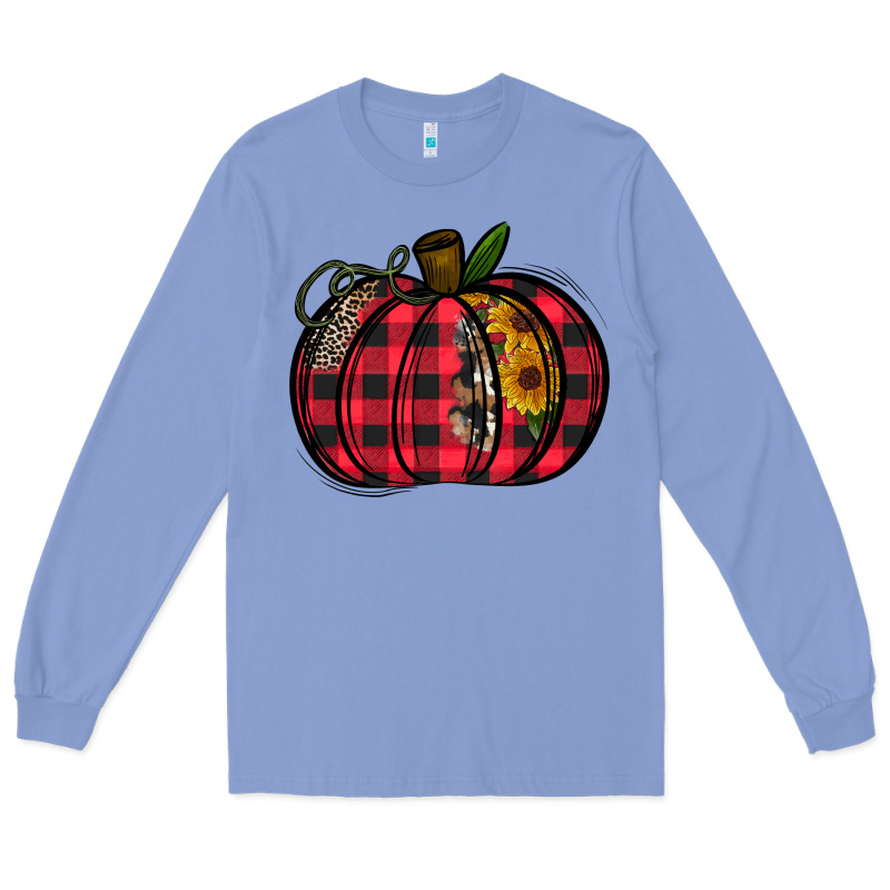 Buffalo Pumpkin Long Sleeve Tee by CowhideDigitalArt | Teevron