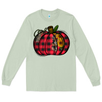 Matcha Buffalo Pumpkin Long Sleeve Tee - CowhideDigitalArt