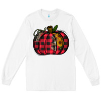 White Buffalo Pumpkin Long Sleeve Tee - CowhideDigitalArt