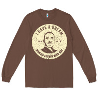 Chestnut martin luther day vintage Long Sleeve Tee - DesigneFamous