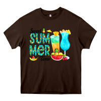 Chocolate Brown sweet summer time pineapple Heavy Core Tee - CowCowDesign