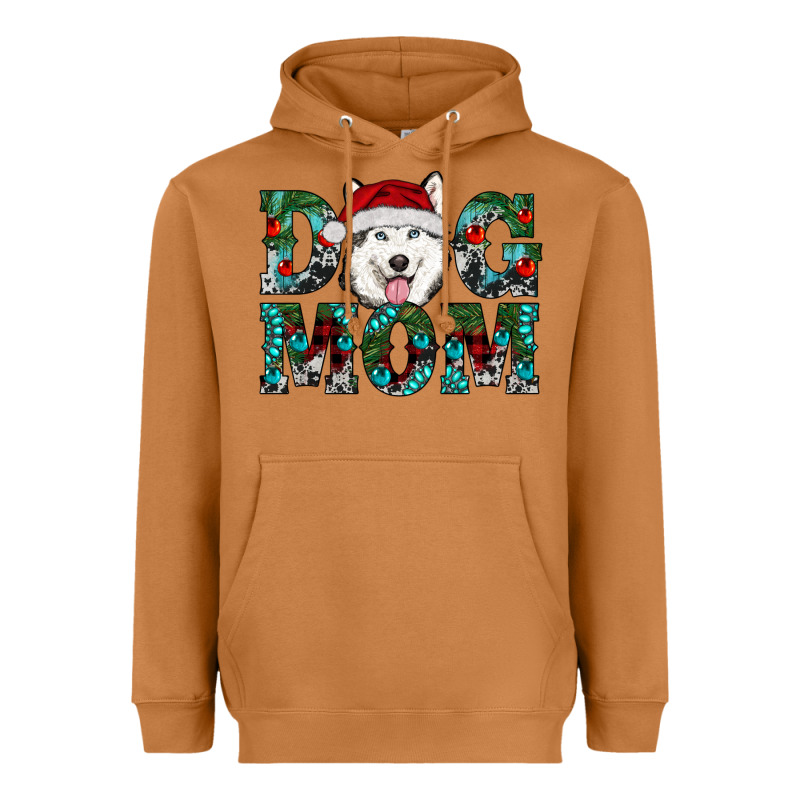 Christmas Dog Mom Husky Heavyweight Hoodie by RanaPortraitStore | Teevron