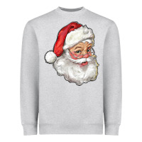 Heather Grey Santa Claus Heavyweight Sweatshirt - RanaPortraitStore