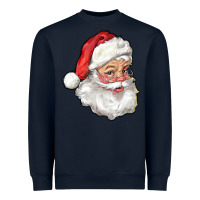 Navy Santa Claus Heavyweight Sweatshirt - RanaPortraitStore