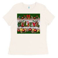 Bone Christmas Believe Ladies Tee - BundleAndBundleShop