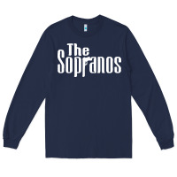 Navy the sopranos Long Sleeve Tee - DesigneFamous