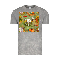 Cloud Rock fall goats seamless pattern Vintage Tee - BundleAndBundleShop