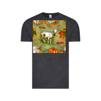 Vintage Black fall goats seamless pattern Vintage Tee - BundleAndBundleShop
