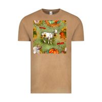 Vintage Camel fall goats seamless pattern Vintage Tee - BundleAndBundleShop