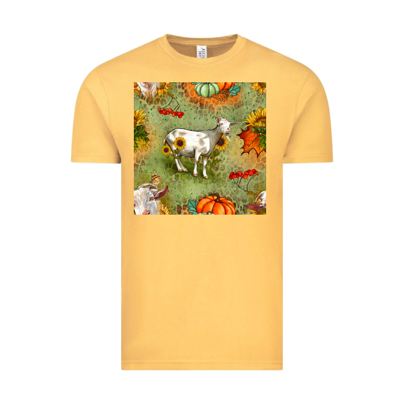 Fall Goats Seamless Pattern Vintage Tee by BundleAndBundleShop | Teevron