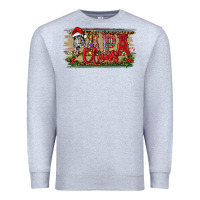 Heather Grey Christmas Western Papa Claus Premium Sweatshirt - RanaPortraitStore