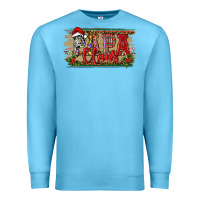 Ocean Blue Christmas Western Papa Claus Premium Sweatshirt - RanaPortraitStore