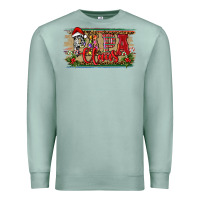 Seafoam Christmas Western Papa Claus Premium Sweatshirt - RanaPortraitStore