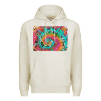 Oatmeal Heather tie dye leopard cowhide glitter background Premium Hoodie - Artiststas