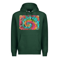 Sports Green tie dye leopard cowhide glitter background Premium Hoodie - Artiststas