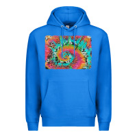 True Royal tie dye leopard cowhide glitter background Premium Hoodie - Artiststas