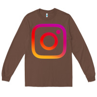 Chestnut instagram Long Sleeve Tee - DesigneFamous