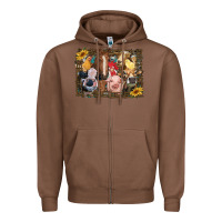 Chestnut western farm animals Zipper Hoodie - RanaPortraitStore