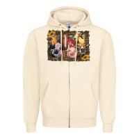 Sandshell western farm animals Zipper Hoodie - RanaPortraitStore