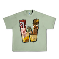 Oil Green farm life alphabet lowercase letters w Urban Heavy Tee - BundleAndBundleShop
