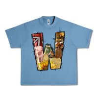 Pebble Blue farm life alphabet lowercase letters w Urban Heavy Tee - BundleAndBundleShop