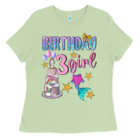 Matcha birthday girl 3 Ladies Tee - BundleAndBundleShop