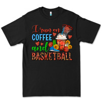 Black I Run On Coffee And Basketball Frappe Premium Tee - FaDigitalArtStudio