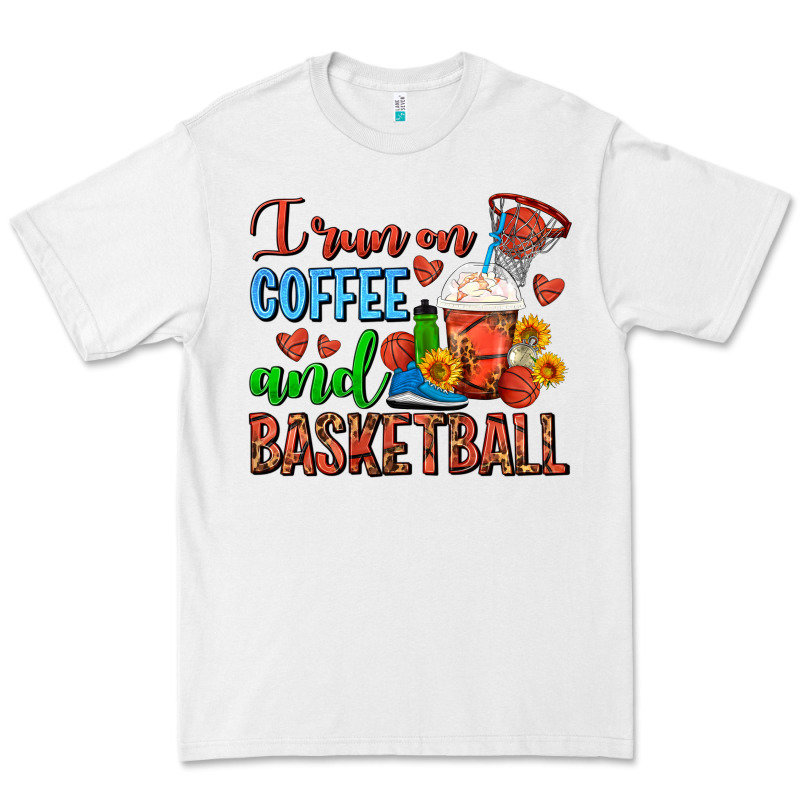I Run On Coffee And Basketball Frappe Premium Tee by FaDigitalArtStudio | Teevron
