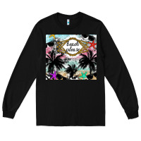Black Beach Please Long Sleeve Tee - CowhideDigitalArt