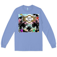 Colony Blue Beach Please Long Sleeve Tee - CowhideDigitalArt