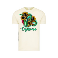 Capricorn Zodiac Sign Sunflower Leopard Serape Vintage Tee | Teevron