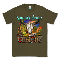 Army Green simmer down cowboy Classic Tee - OliviaCreatesArt