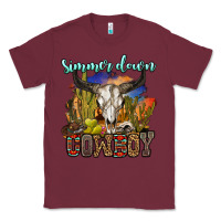 Burgundy simmer down cowboy Classic Tee - OliviaCreatesArt