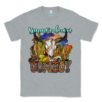Heather Grey simmer down cowboy Classic Tee - OliviaCreatesArt